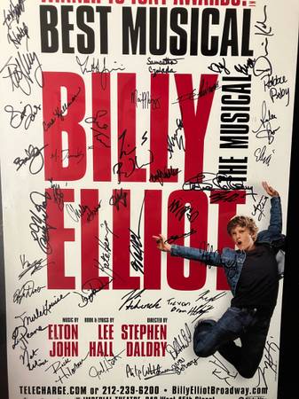 Signed “Billy Elliot: The Musical” Broadway Poster – $125 OBO 1