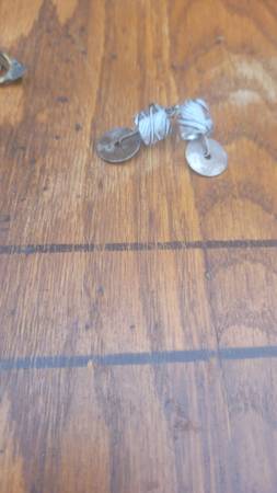 Really cool round silver earrings 1