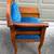 Vintage Telephone Table Blue Velvet Armchair 3 thumbnail