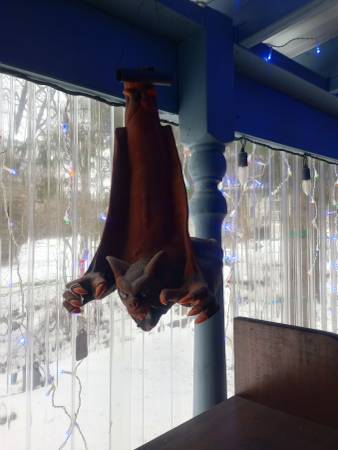 Large Foam Filled Hanging Bat Prop 1