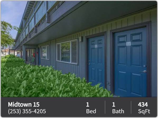 $1,399 / 1br - 434ft2 - Check us out! Great 1 BD / 1 BA by public transportation. 434 SqFt! (Tacoma - Lincoln Plaza Shopping Center)63944963293059121