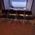 Octagonal oak framed glass-top dining game table set 3 thumbnail