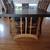 50's solid wood dining room table with 4 Frank Lloyd Wright-type chair 3 thumbnail
