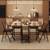 Brand new 5 Piece Space-Saving Folding Dining Table Set (Walnut) 4 thumbnail