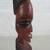 African Solid Hardwood Hand Carved Folk Art Tribal Princess 17" Tall 9 thumbnail