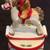 🧸🥁Vintage Wind-Up Ceramic Teddy Bear on Carousel, Plays Silent Night (new) 1 thumbnail