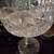 Very large hand cut crystal compote  bowl 5 thumbnail