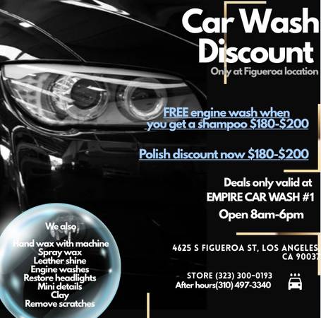 Empire Car Wash Specials! 1