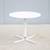 Modern Davis Furniture Height Adjustable White Round Side Table, New 7 thumbnail