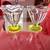 Pair Anchor Hocking Parfait Glass, Ice Cream Glass, Uranium Glass base 1940’s 3 thumbnail