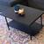 Black 2-Tier Coffee Table, Metal Legs 1 thumbnail