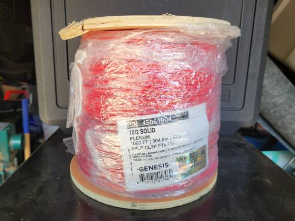 18/2 Solid Plenum Wire 1000ft 1
