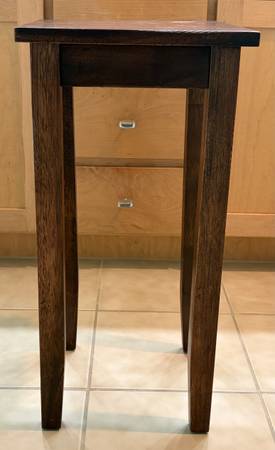 Solid Wood End Table 12 x 12 x 24 1