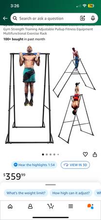 Free large pull-up bar for gym 1