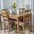 Compact Kitchen Dining Table & 4 Chairs With Seat Cushions PERFECT FOR 20 thumbnail