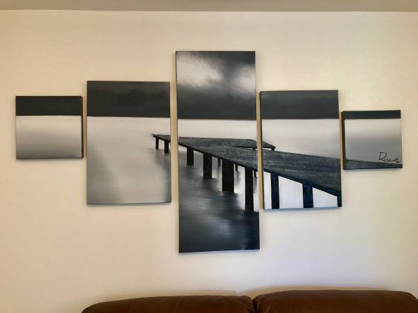 “Pier” 5-piece Canvas Wall Art 1