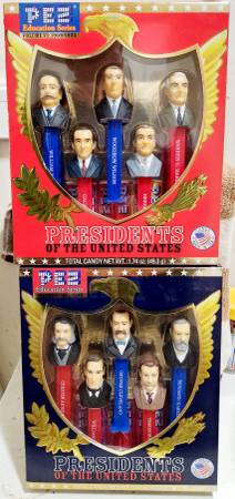 Pez Candy Dispensers Presidents of the US Volumes V and VI 1