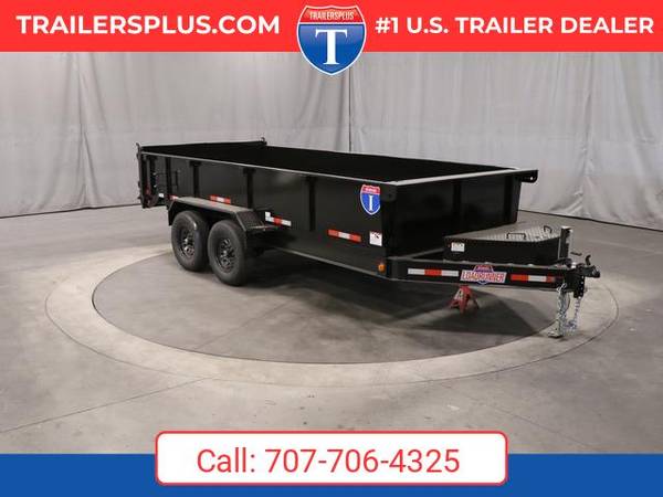 2026 Interstate 7 X 16 LoadRunner Bumper Pull Dump Trailer Black 1