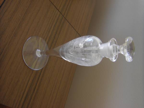 Vintage Perfume Glass Bottle 1