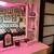 Shabby chic/ farmhouse style pink dresser and night stands 3 thumbnail