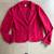 J. Jill Blazer Jacket Red Wool blend Short Cardigan Notch Lapel-XS 1 thumbnail