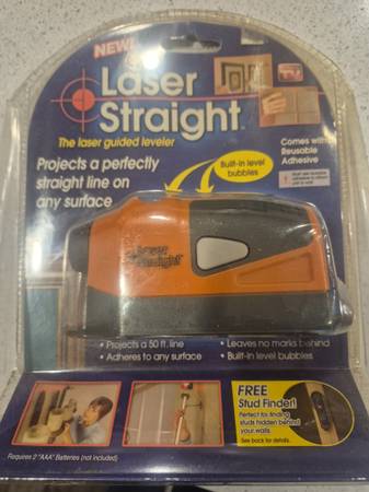 Laser Straight Laser Guided Leveler, As Seen on TV, New Sealed in Pack 1