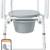 New: Medline Drop Arm Commode with Wheels, Swing Arm Rest 4 thumbnail