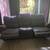 Sofa & electric double recliner with usb ports & cup holders 2 thumbnail
