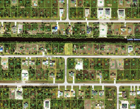 $22,000 / 9999ft2 - PORT CHARLOTTE CANAL FRONT LOT FOR SALE IN PREFERRED FLOOD ZONE X! (33981)63791129581443122
