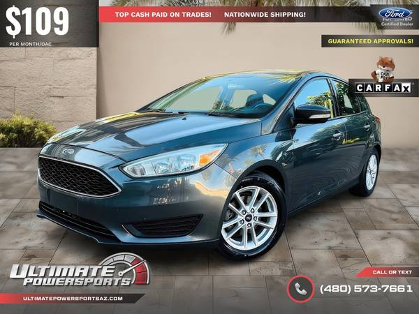 $109/mo - 2016 Ford Focus SE WE FINANCE ALL CREDIT! DRIVE TODAY! 1