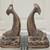 Rare 1960's Intricate Brass Dolphin Koi Fish Bookends or Statues 1 thumbnail