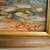 Blue Water Landscape Oil on Canvas Painting Plein Air Gold Gilt Frame 7 thumbnail