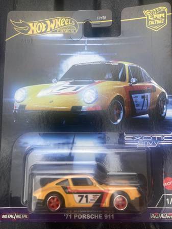 Hot Wheels, Porsche‘71 911 yellow,Premium Car Culture,1/5,MIP. 1