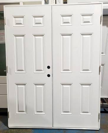 New 60" 6 Panel LH Outswing Fiberglass French Door 1