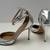 J. Crew J.CREW silver leather evening shoes 2 thumbnail