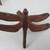 Dragonfly Cast Metal Rustic Brown Tone Napkin Holders-Set Of 4 8 thumbnail