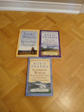 3 - ROBIN SHARMA self help softcover  books 1