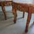 Vintage Victorian Carved Oval Pink Marble Top Occasional Side Table 4 thumbnail