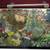 ANTIQUE TABLE Tray Art Work On Top Wolf Mask Cocktail Glass Vintage 6 thumbnail