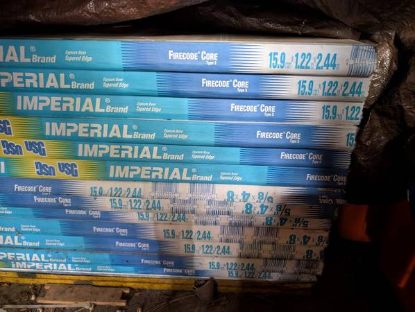 USG Imperial Gypsum Base sheetrock blueboard panels 1