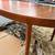 Danish Mid Century teak oval dining Table 7 thumbnail