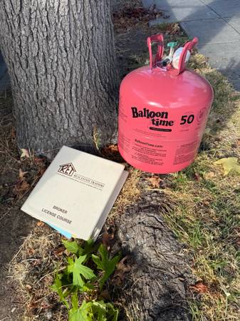 Free helium tank and broker license course 1
