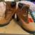 BCBG Khaki High Block Heel Lace Up Boots Size 8 5 thumbnail