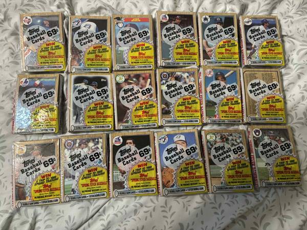 (18) SEALED 1987 Topps Cello Packs.. MUST PICKUP IN FAIRFIELD,OH 45014 1
