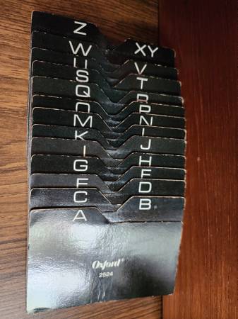 50¢ Oxford 2524 Set of 25 Alphabet Index Cards—see full listing for mo 1