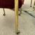 Chromcraft Vintage Gold Chrome Deep Red Velvet MCM Mid Century Modern Kitchen Ta 6 thumbnail