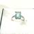 Brand new .925 silver ring with emerald cut aquamarine. Size 8. 1 thumbnail