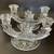 Vintage Fostoria Double Candlestick Navarre Etched Glass Flowers Base 5 thumbnail