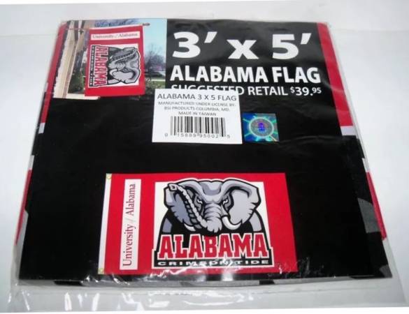 3’ x5’ ALABAMA FLAG - $25 (Friendsville)63470661574659121