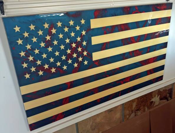 Custom Epoxy American Flag 1